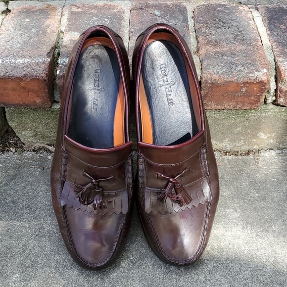 Cole Haan size 12 men's loafers with tassels EUC - Picture 3 of 11